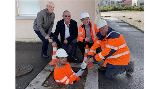 pose du 6000e compteur connecté