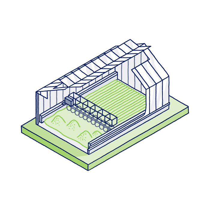 Sludge drying schema Heliantis